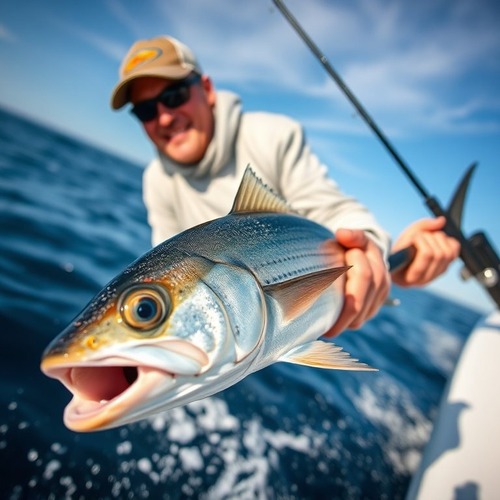 Boat cruising along Cape Cod coastline on calm water